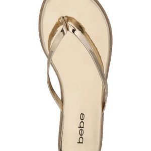 Bebe golden sandals